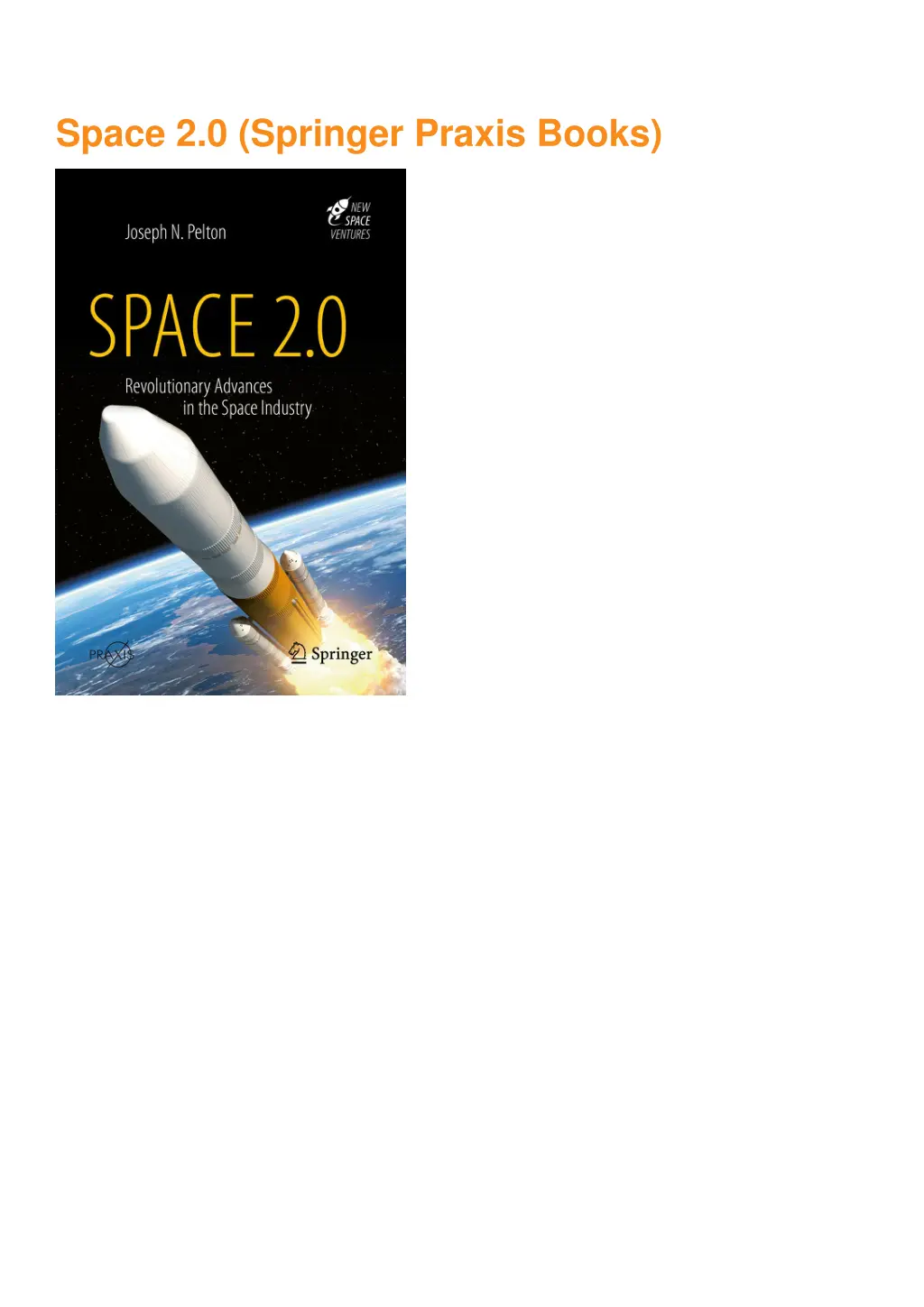 space 2 0 springer praxis books