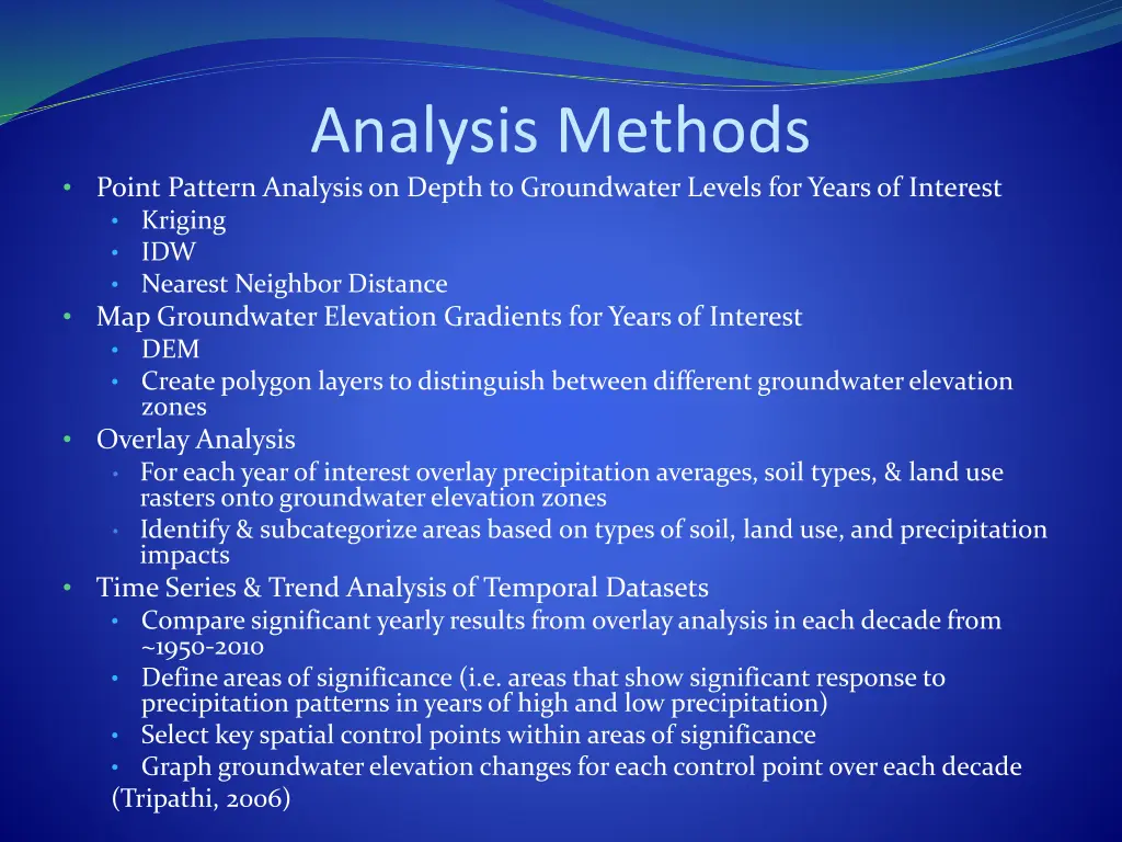 analysis methods point pattern analysis on depth