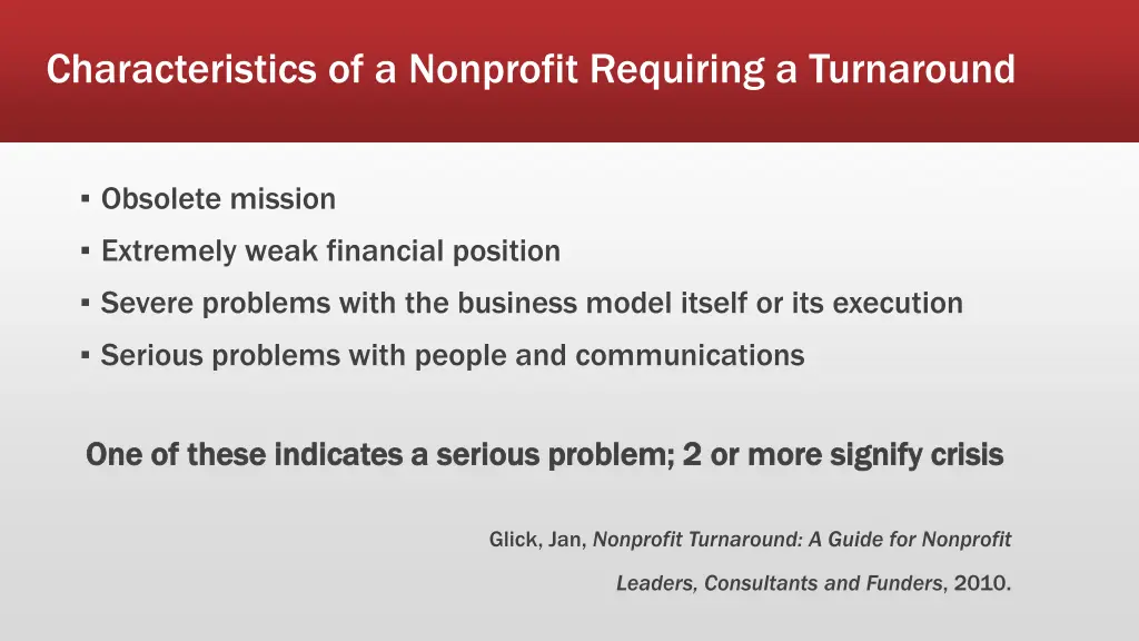 characteristics of a nonprofit requiring