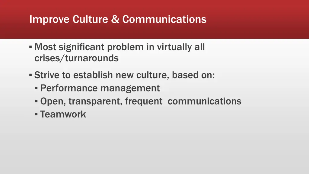 improve culture communications