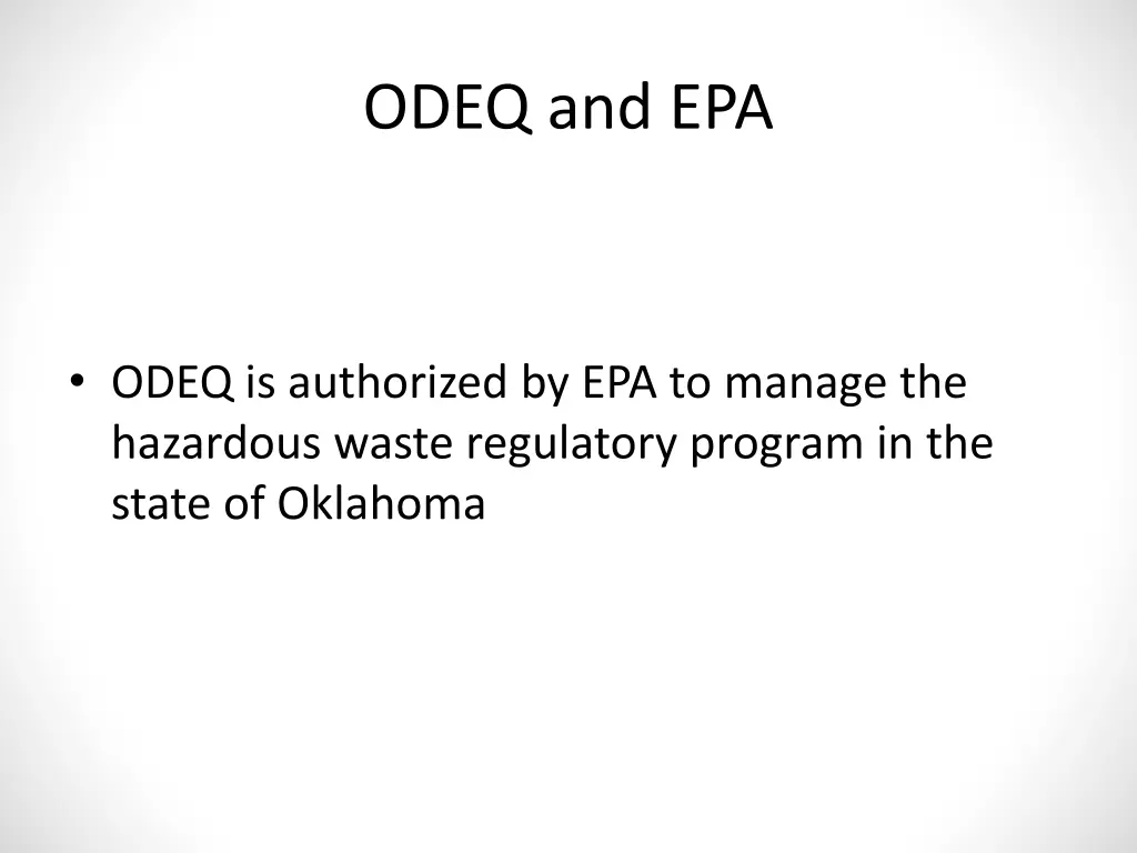 odeq and epa