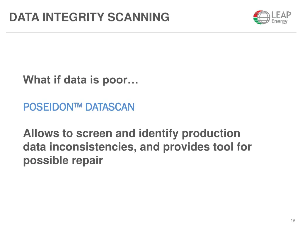 data integrity scanning