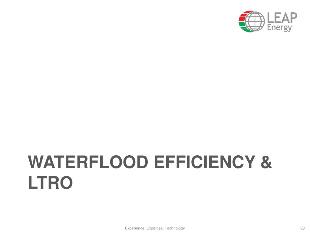 waterflood efficiency ltro