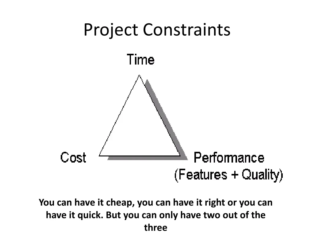 project constraints