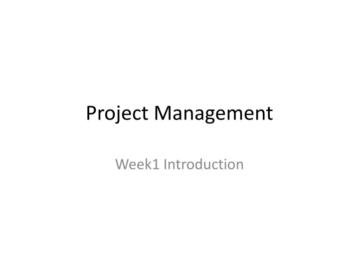 project management