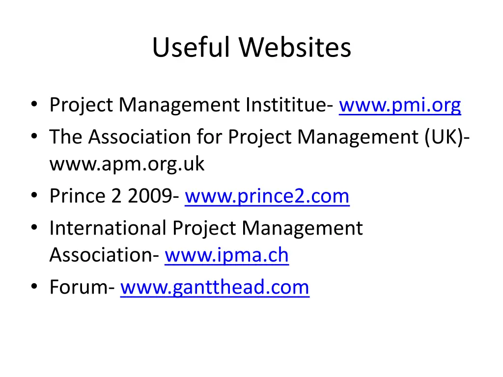 useful websites