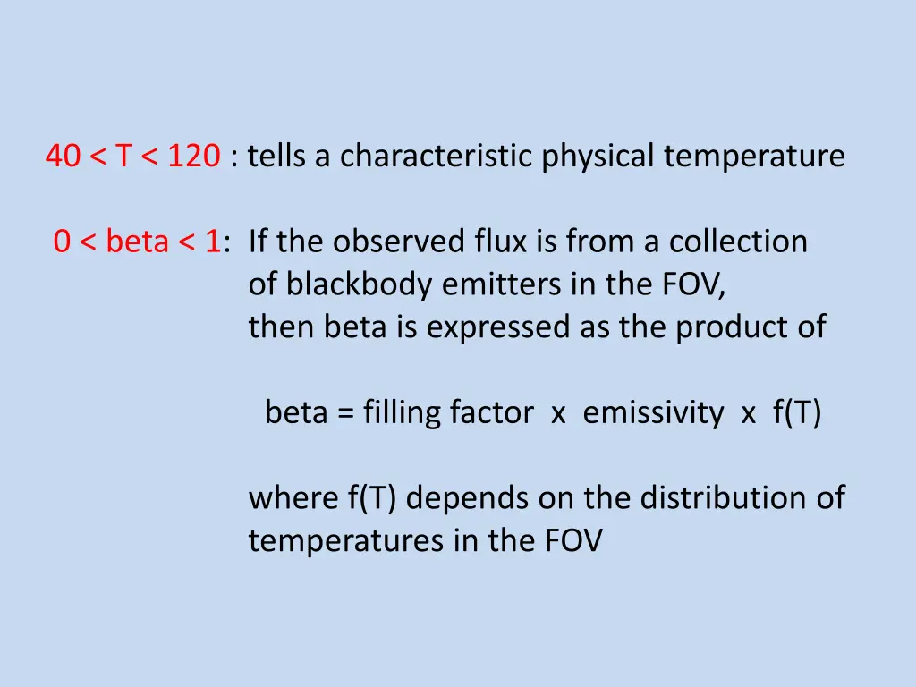 40 t 120 tells a characteristic physical