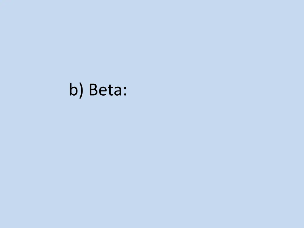 b beta