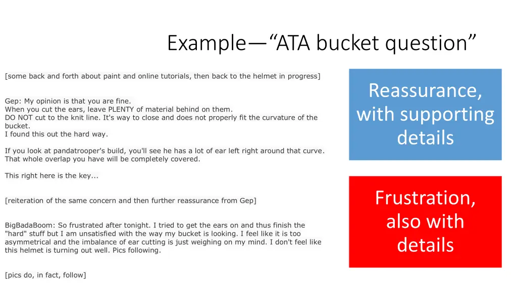 example ata bucket question 1