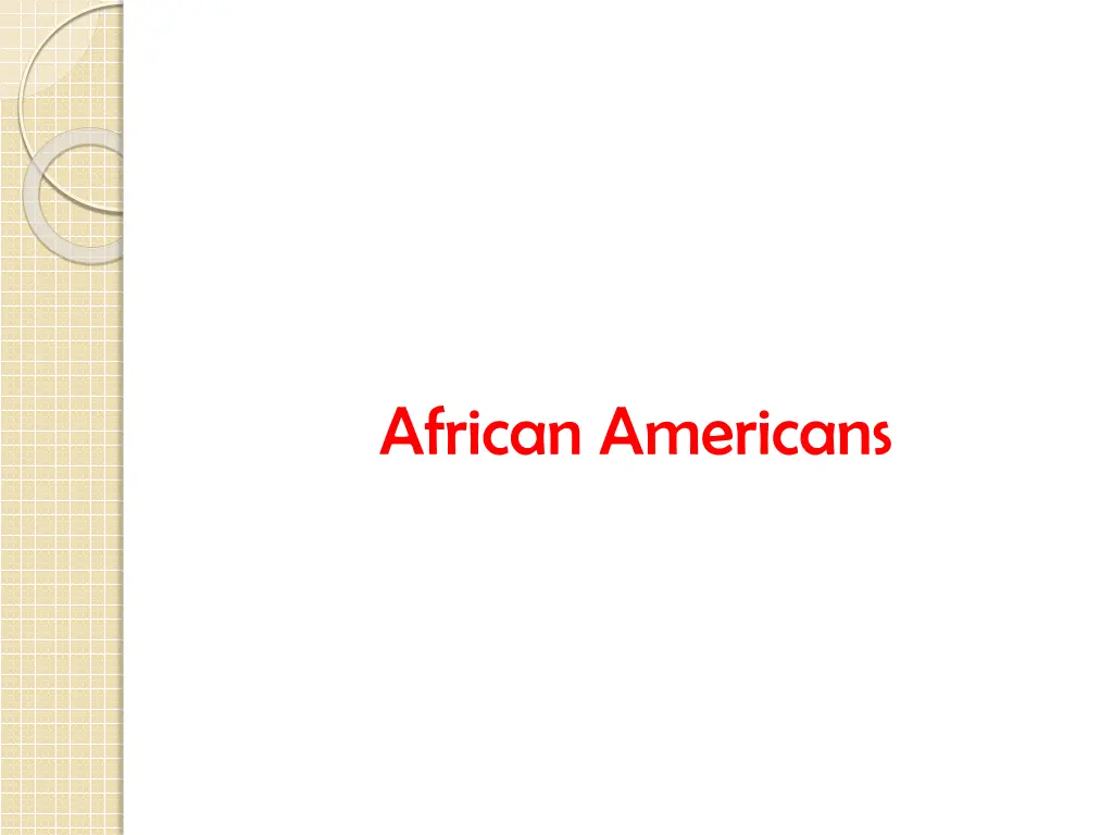 african americans