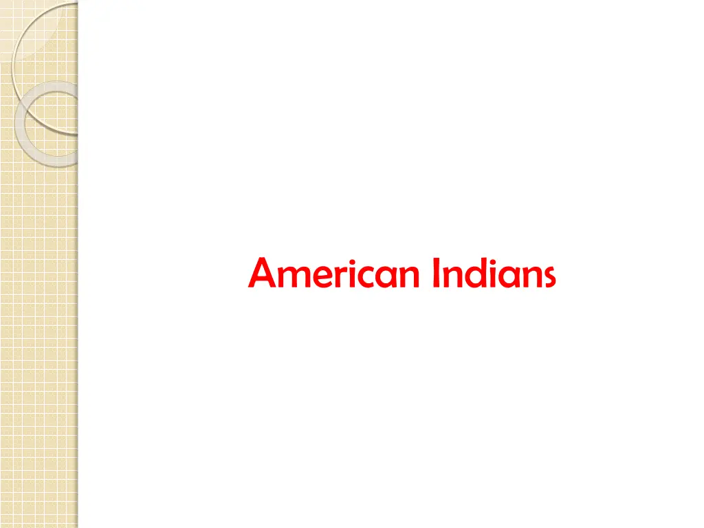 american indians