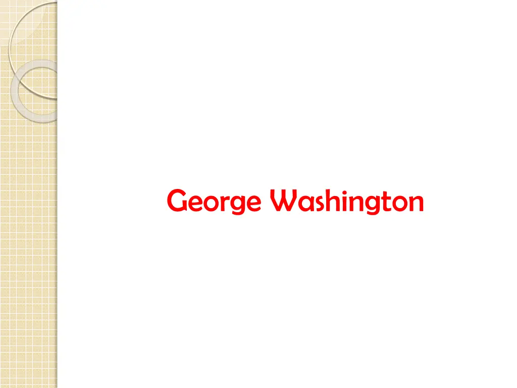 george washington