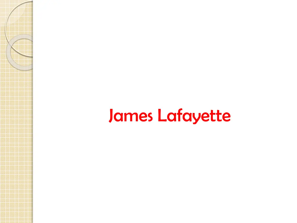 james lafayette