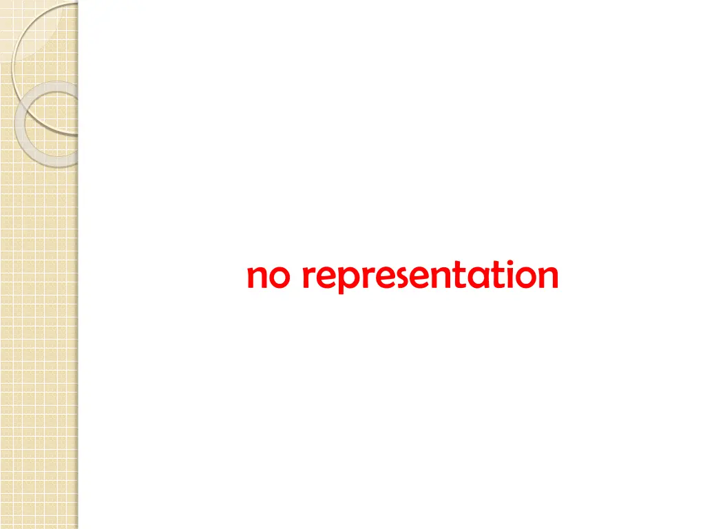 no representation