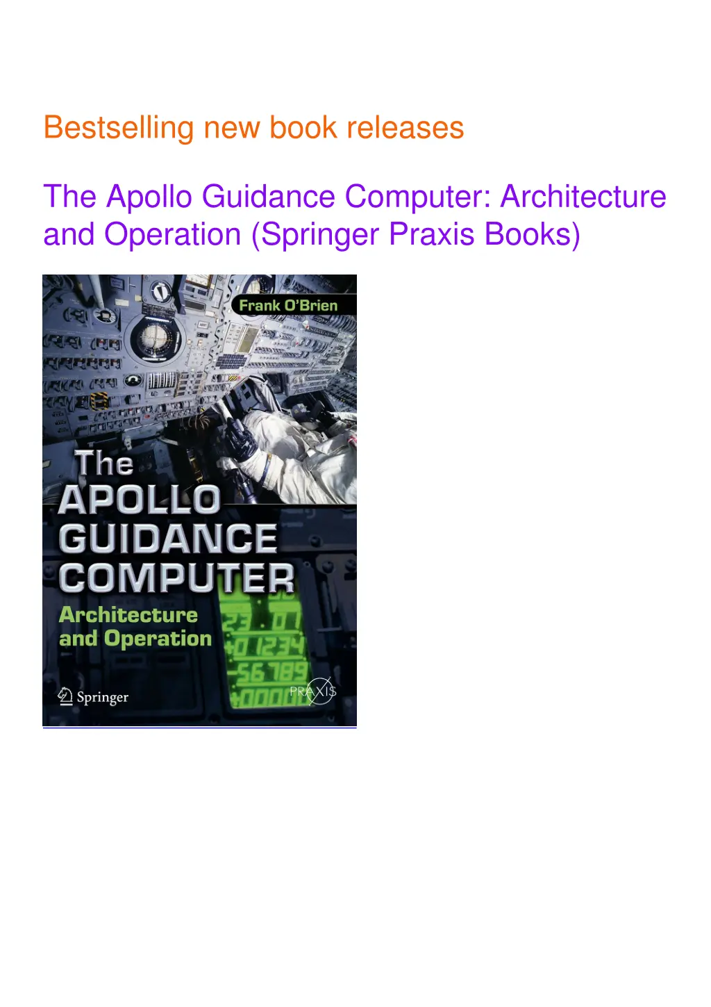 bestselling new book releases the apollo guidance