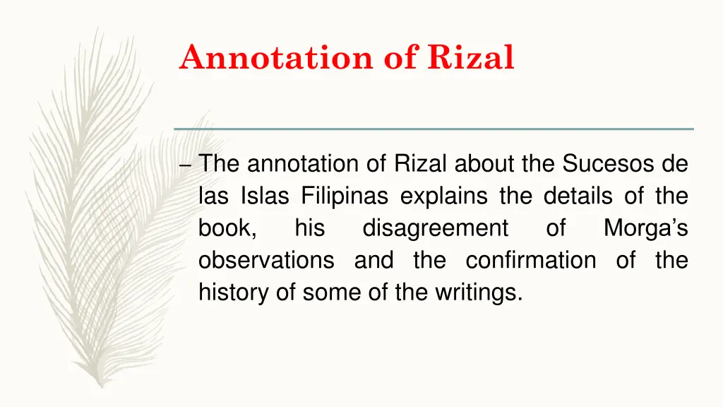 annotation of rizal