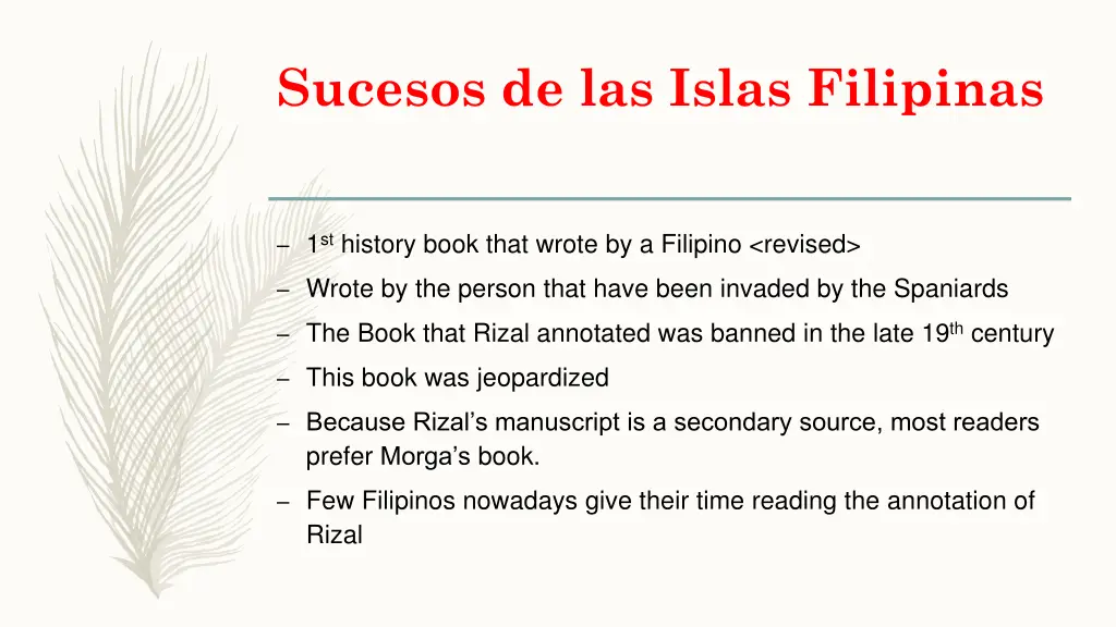 sucesos de las islas filipinas 1