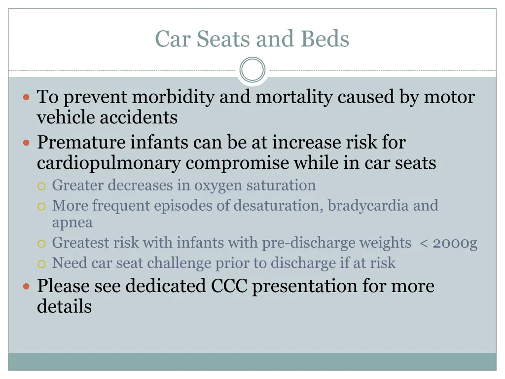 car seats and beds