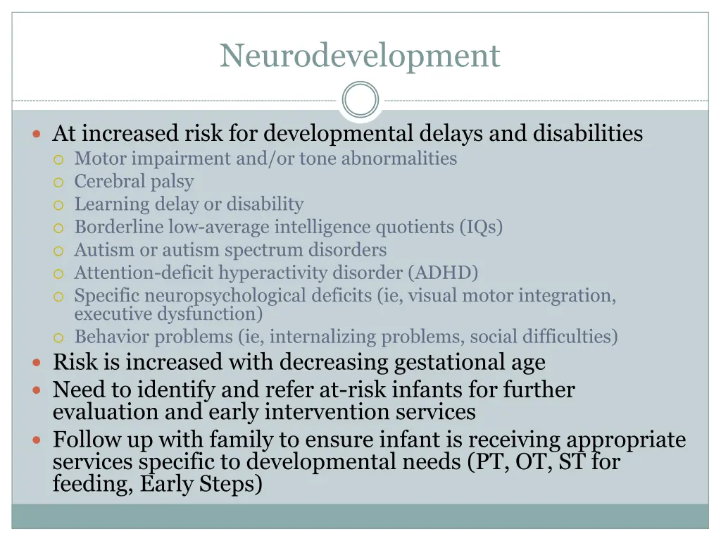 neurodevelopment