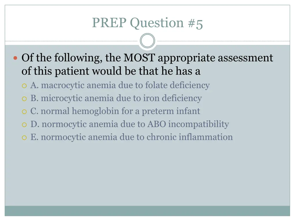 prep question 5 1