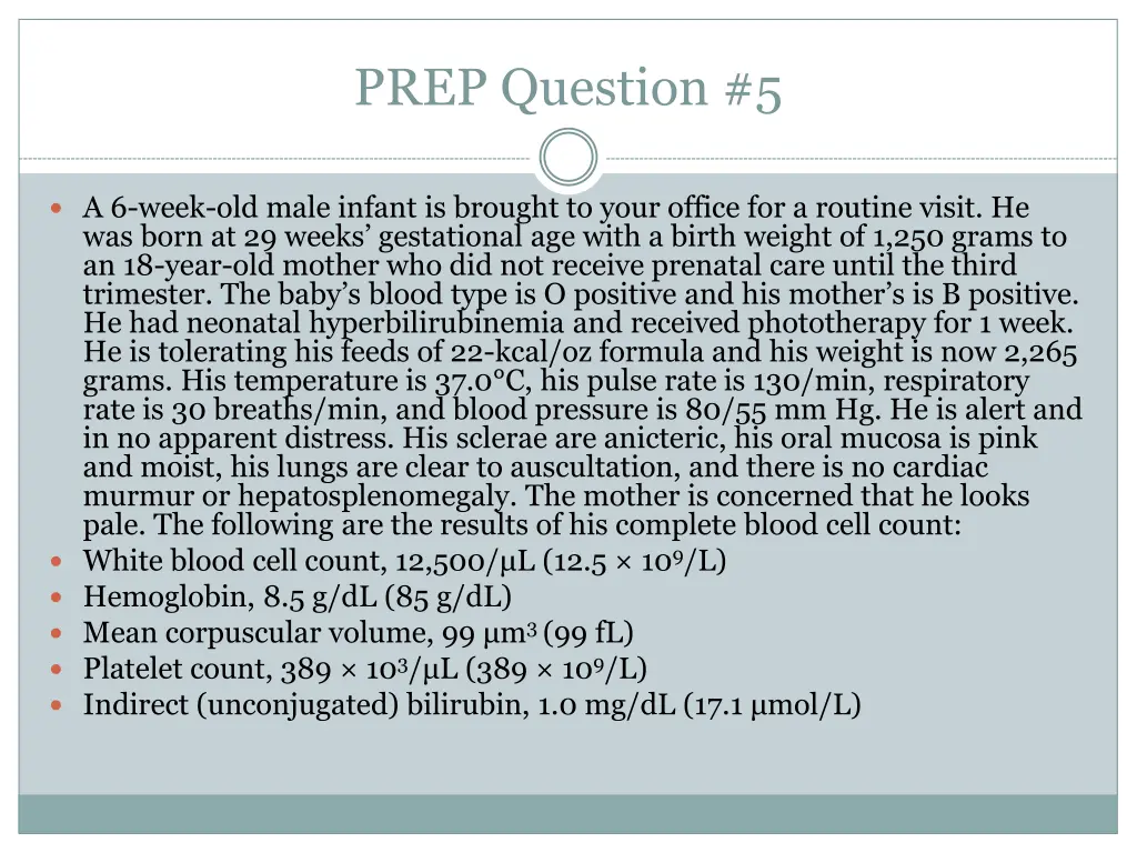 prep question 5