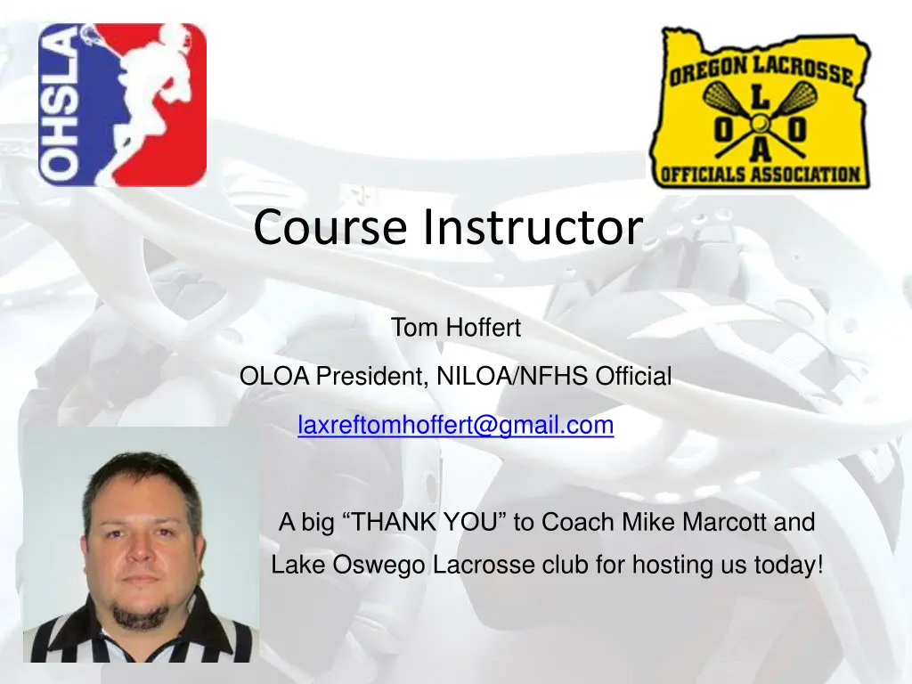 course instructor