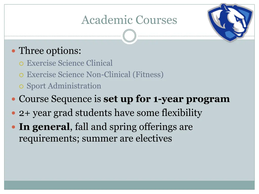 academic courses