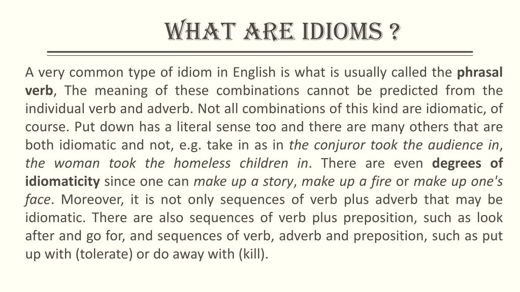 what are idioms 2