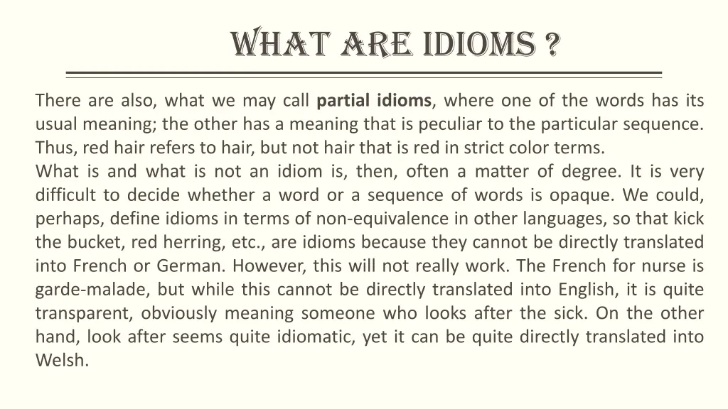 what are idioms 3