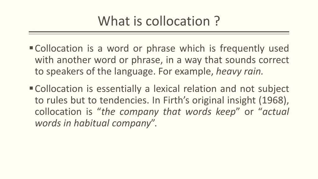 what is collocation