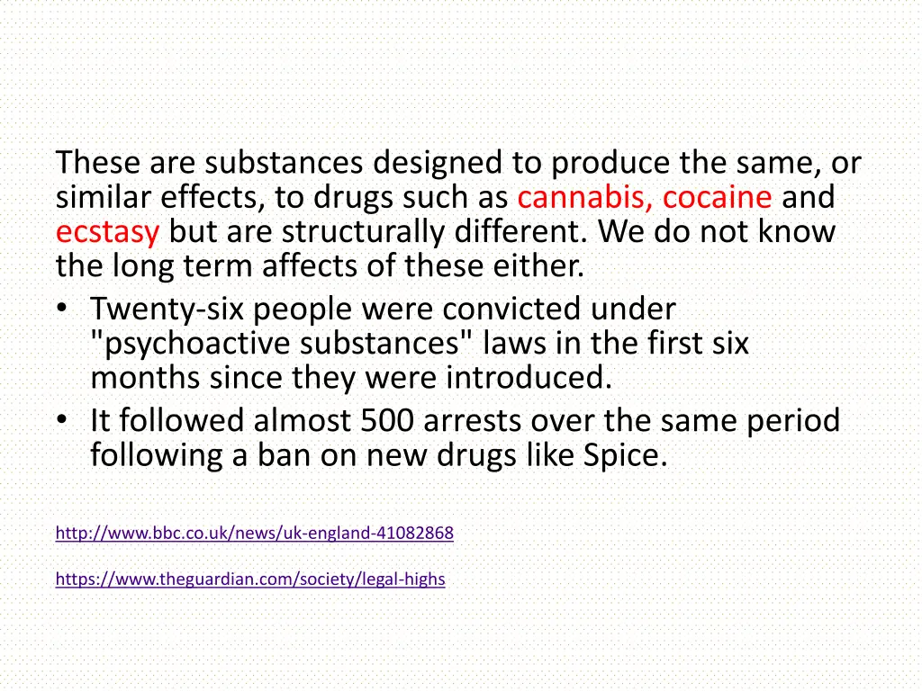 these are substances designed to produce the same