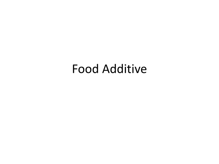 food additive