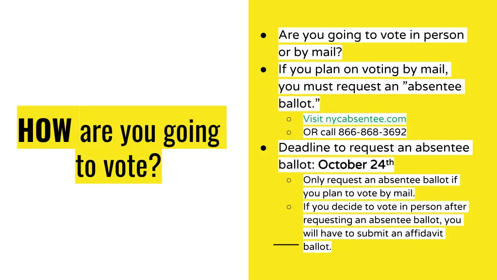 are you going to vote in person or by mail