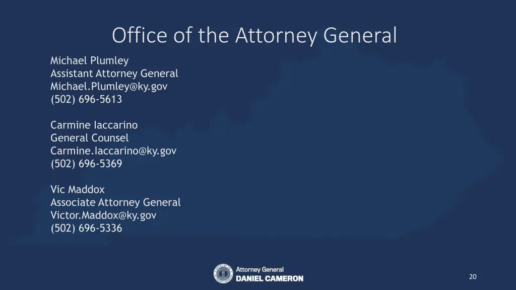 office of the attorney general