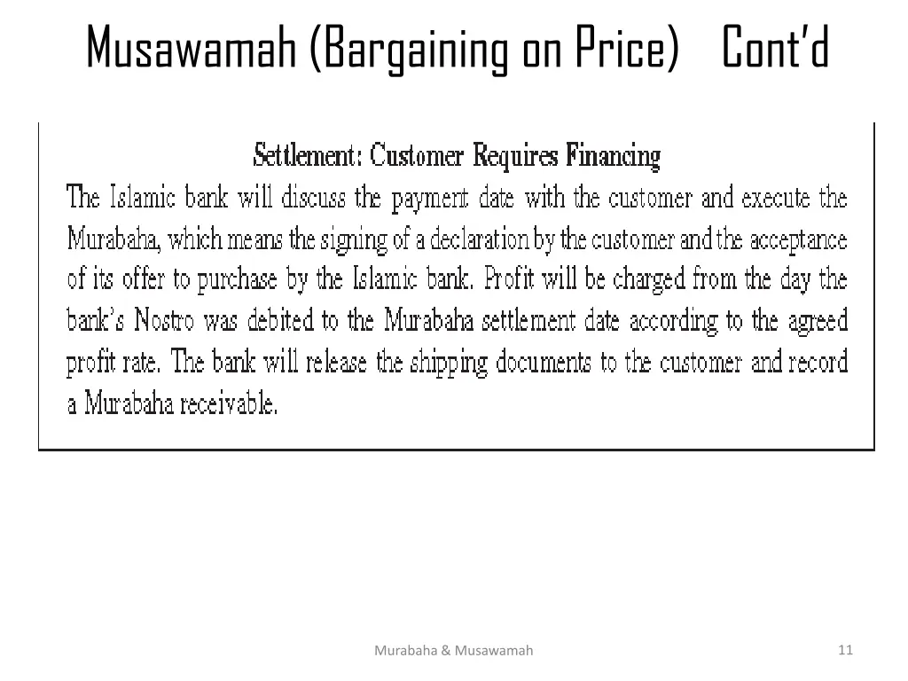 musawamah bargaining on price cont d 3