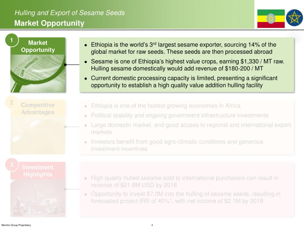 hulling and export of sesame seeds market