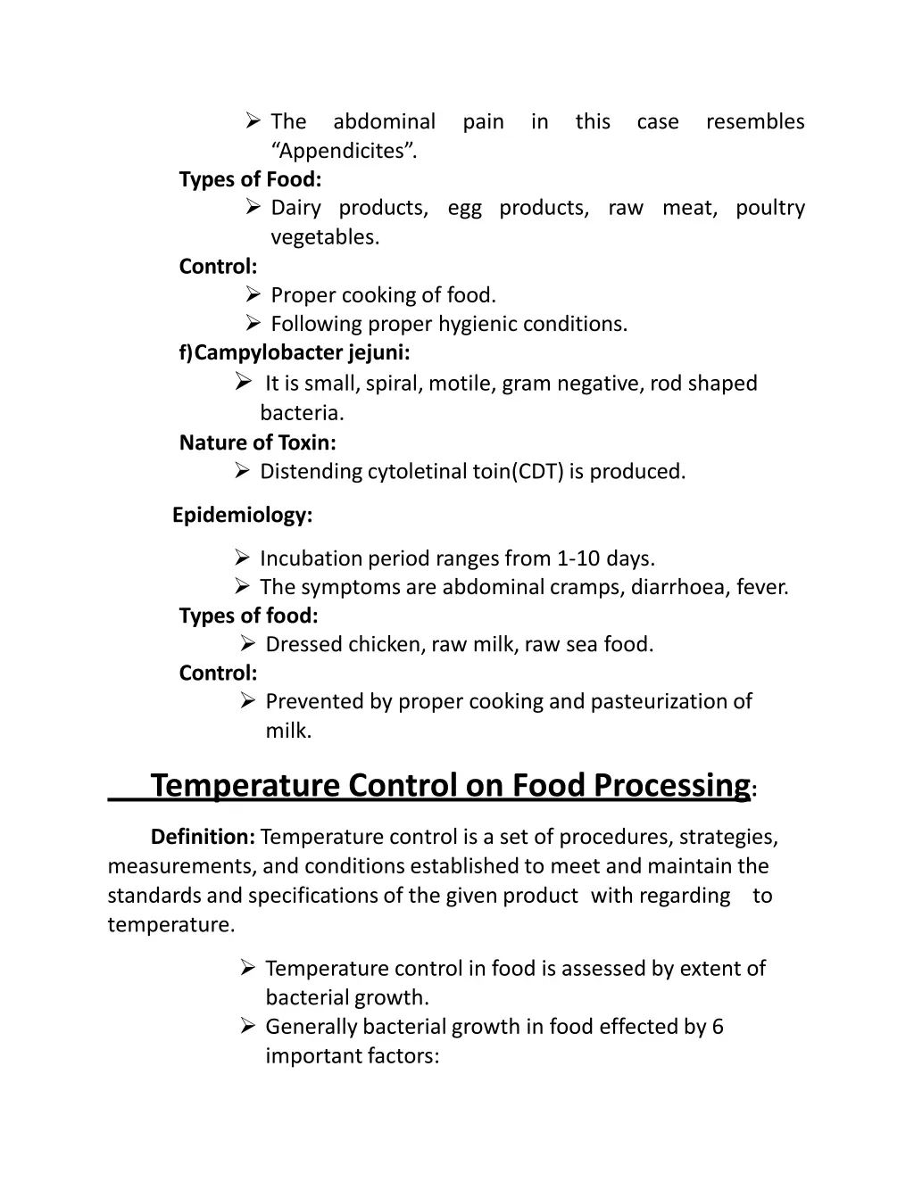 the appendicites types of food dairy products