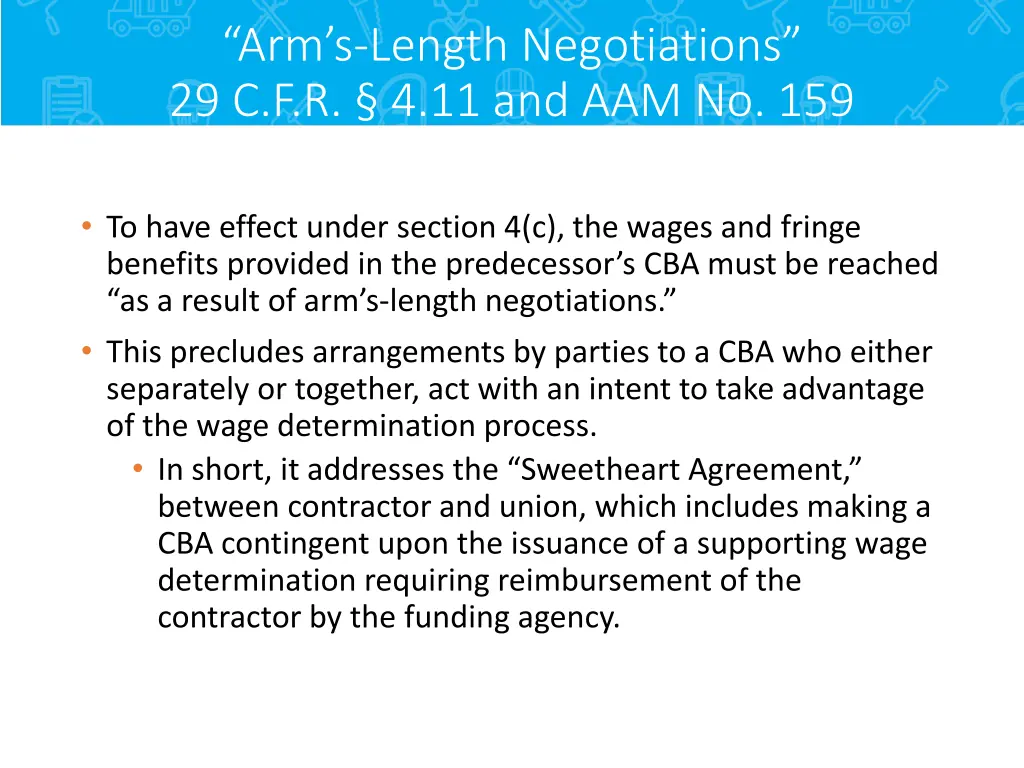 arm s length negotiations