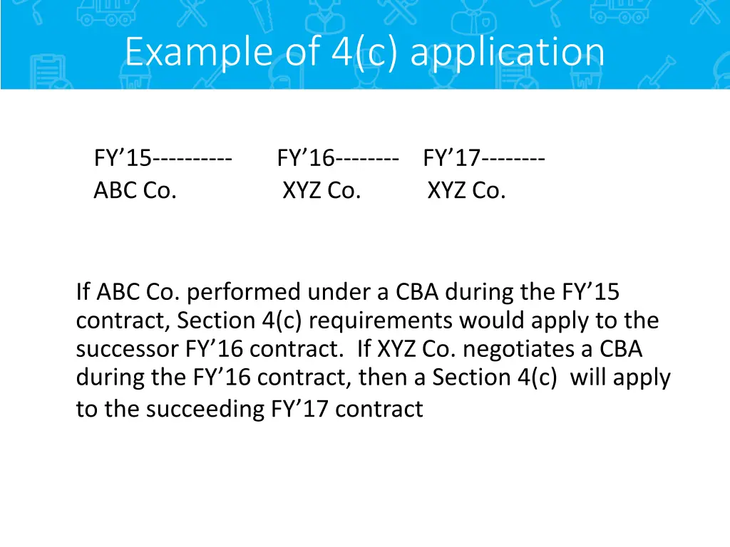 example of 4 c application