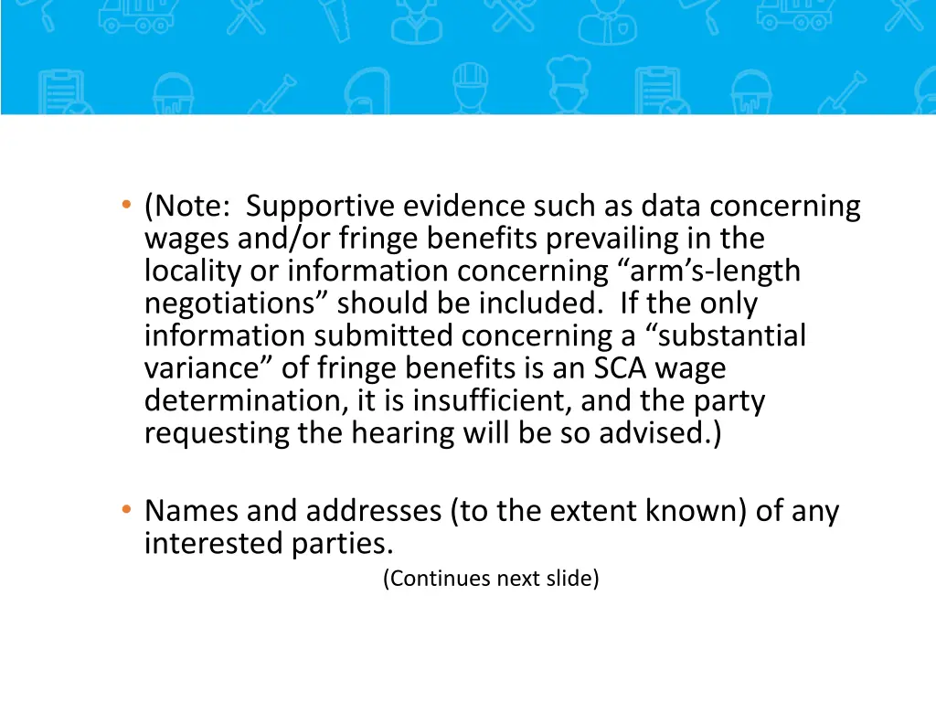 note supportive evidence such as data concerning