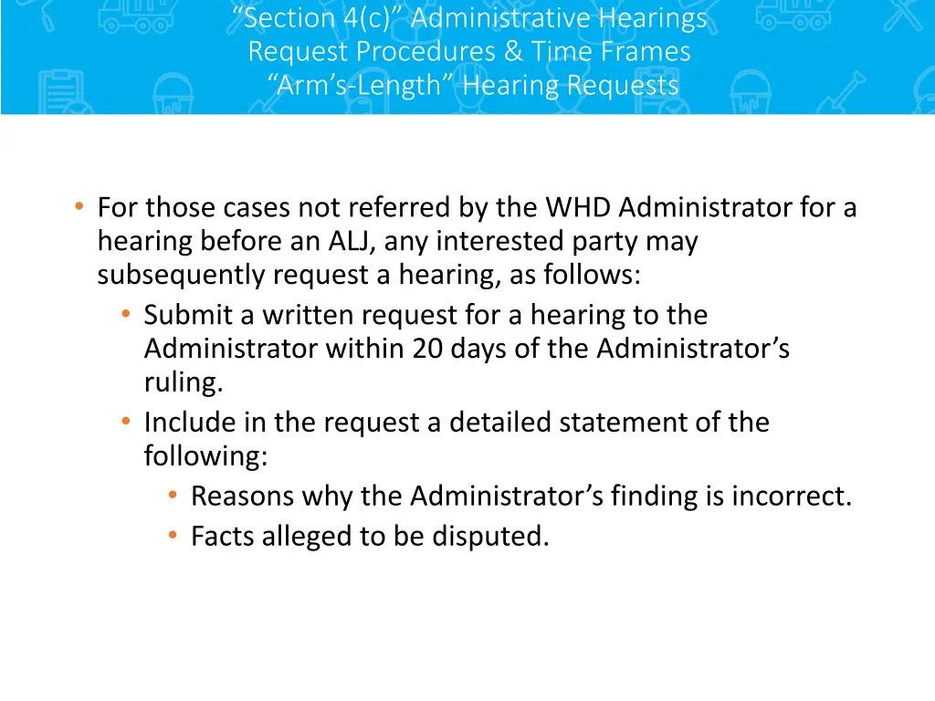 section 4 c administrative hearings request 2