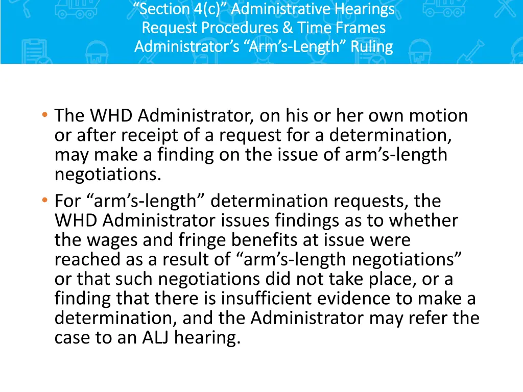 section 4 c administrative hearings section