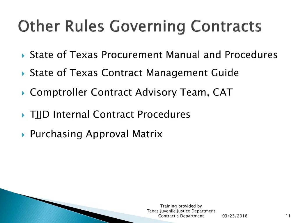 state of texas procurement manual and procedures