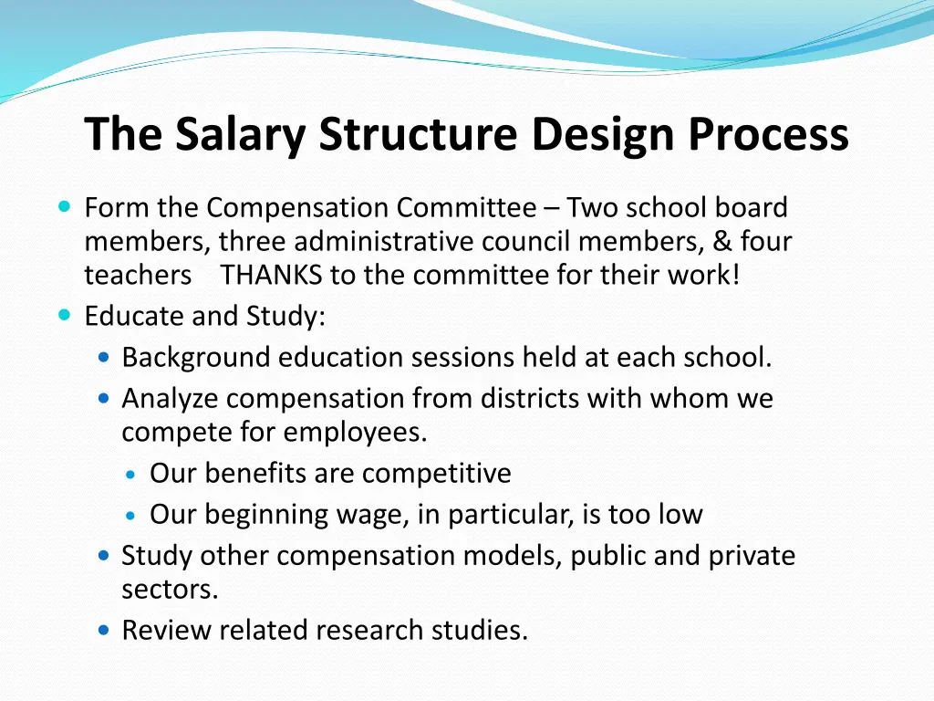 the salary structure design process 2