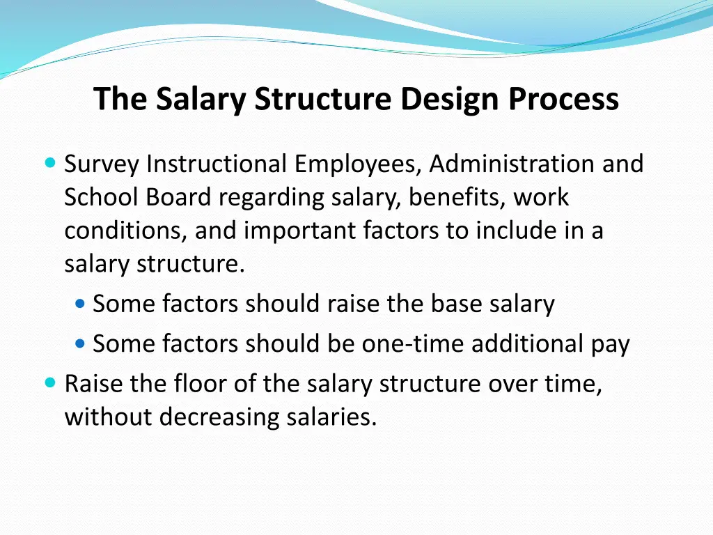 the salary structure design process 3