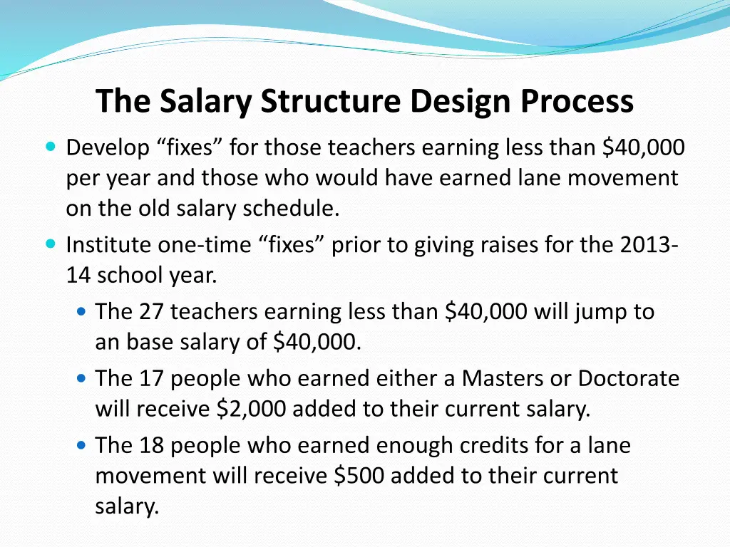 the salary structure design process 4