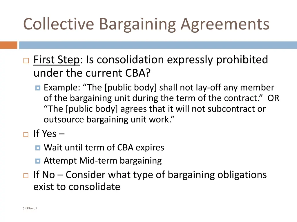 collective bargaining agreements