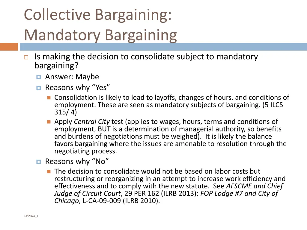 collective bargaining mandatory bargaining 2