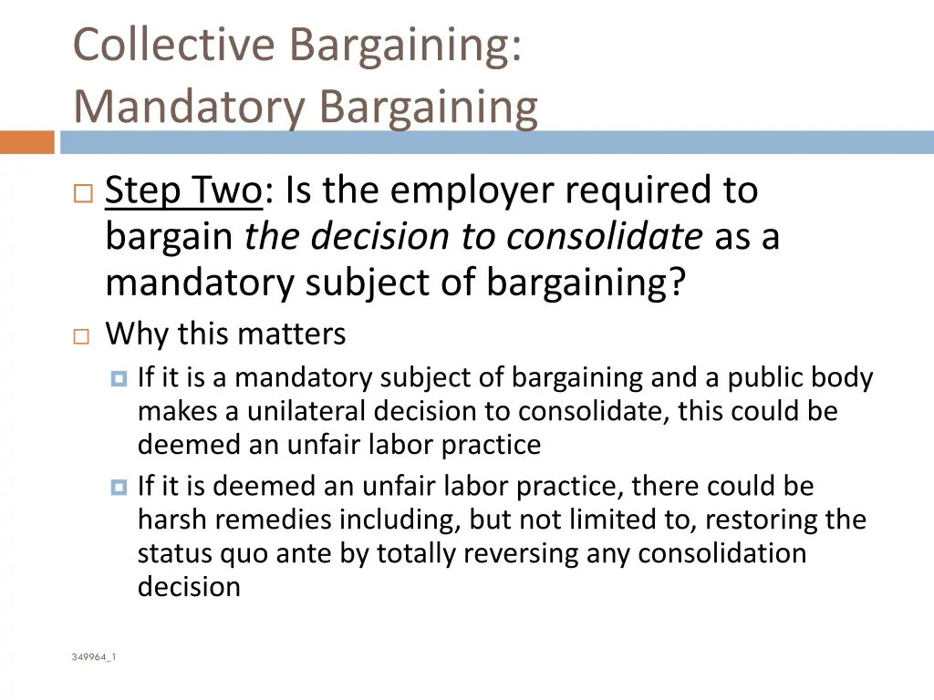 collective bargaining mandatory bargaining