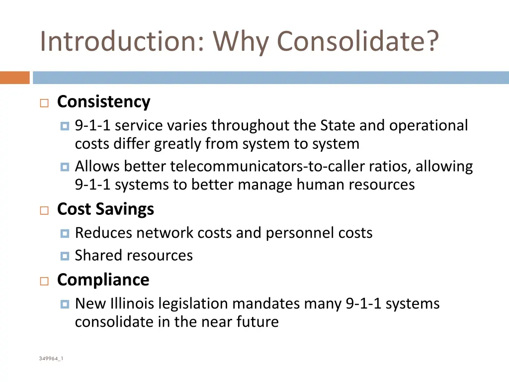 introduction why consolidate